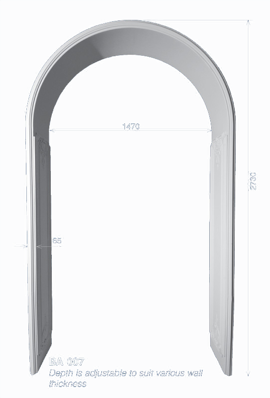 decorative plaster archways