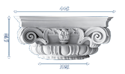 decorative plaster column