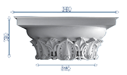 decorative plaster column