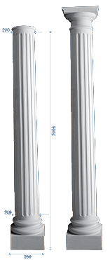 decorative plaster column