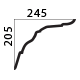 decorative plaster cornice profile
