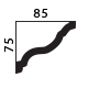 decorative plaster cornice profile
