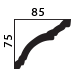 decorative plaster cornice profile