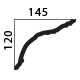 decorative plaster cornice profile