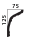 decorative plaster cornice profile