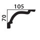 decorative plaster cornice profile