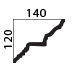 decorative plaster cornice profile