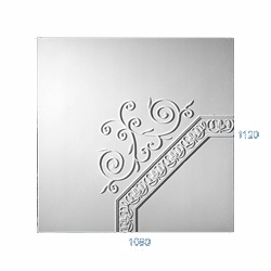 decorative plaster panel