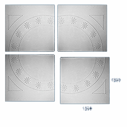 decorative plaster panel