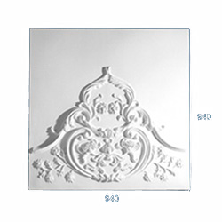 decorative plaster panel