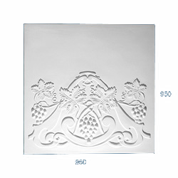 decorative plaster panel