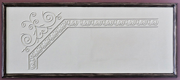 decorative plaster panel